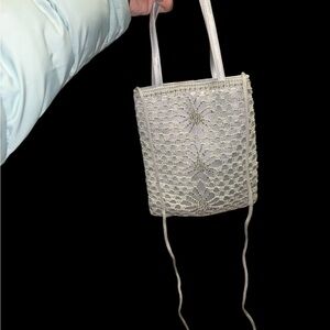 Vintage Crochet Beaded Mini Bag
